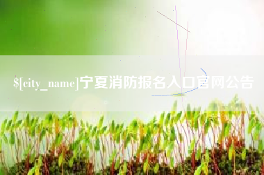 韩城宁夏消防报名入口官网公告