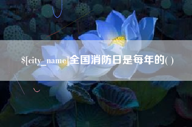 韩城全国消防日是每年的( )