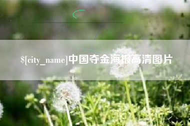 韩城中国夺金海报高清图片