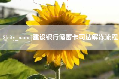 韩城建设银行储蓄卡司法解冻流程