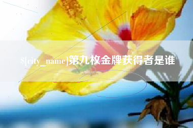 韩城第九枚金牌获得者是谁