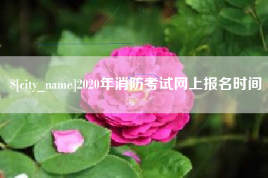 韩城2020年消防考试网上报名时间