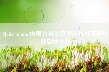 韩城内蒙古自治区消防技术服务执业管理平台