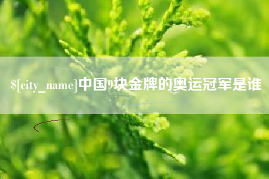 韩城中国9块金牌的奥运冠军是谁