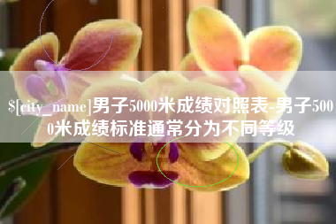 韩城男子5000米成绩对照表-男子5000米成绩标准通常分为不同等级