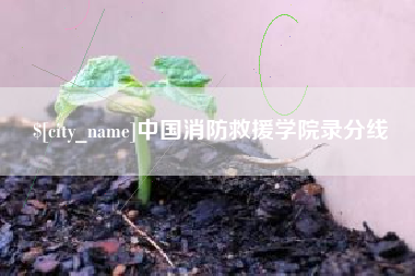 韩城中国消防救援学院录分线