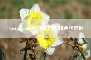 韩城中国拿下第9枚金牌是谁