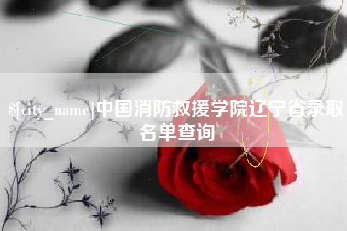 韩城中国消防救援学院辽宁省录取名单查询
