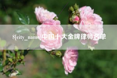韩城中国十大金牌律师名单
