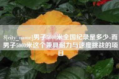 韩城男子5000米全国纪录是多少-而男子5000米这个兼具耐力与速度挑战的项目