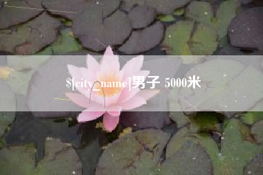 韩城男子 5000米