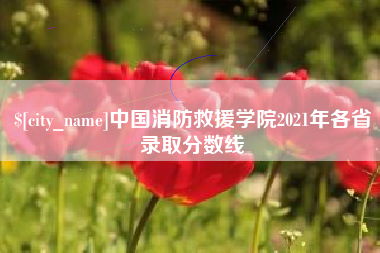 韩城中国消防救援学院2021年各省录取分数线