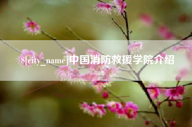 韩城中国消防救援学院介绍