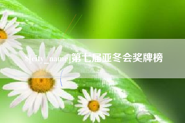 韩城第七届亚冬会奖牌榜