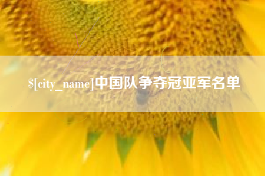 韩城中国队争夺冠亚军名单