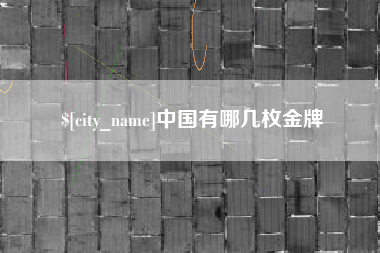 韩城中国有哪几枚金牌