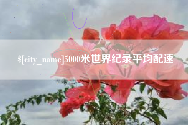 韩城5000米世界纪录平均配速