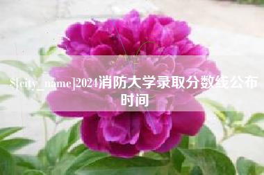 韩城2024消防大学录取分数线公布时间