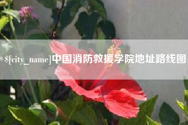 韩城中国消防救援学院地址路线图