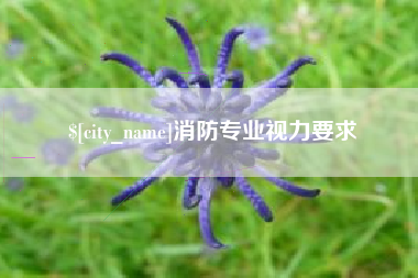 韩城消防专业视力要求