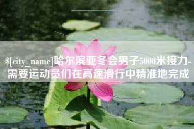 韩城哈尔滨亚冬会男子5000米接力-需要运动员们在高速滑行中精准地完成