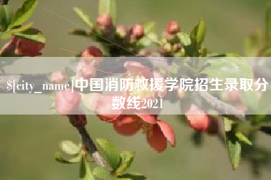 韩城中国消防救援学院招生录取分数线2021