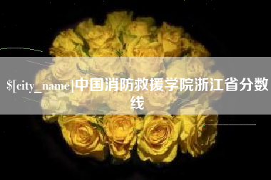 韩城中国消防救援学院浙江省分数线