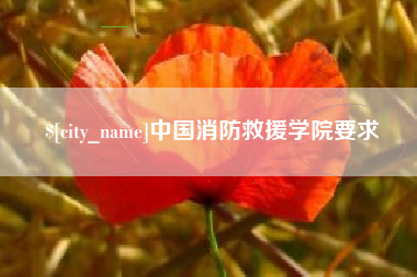 韩城中国消防救援学院要求