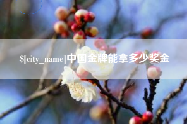 韩城中国金牌能拿多少奖金