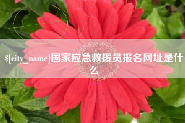韩城国家应急救援员报名网址是什么