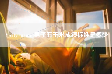 韩城男子五千米成绩标准是多少