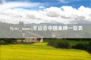 韩城冬运会中国金牌一览表