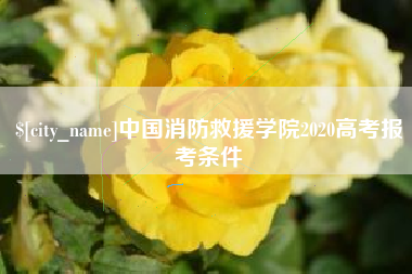 韩城中国消防救援学院2020高考报考条件