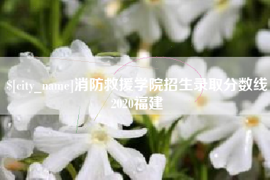 韩城消防救援学院招生录取分数线2020福建
