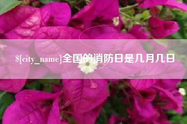 韩城全国的消防日是几月几日