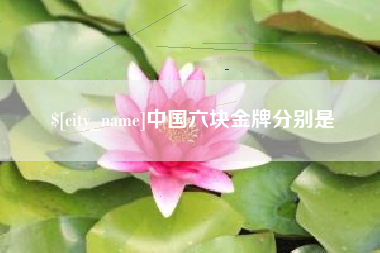 韩城中国六块金牌分别是